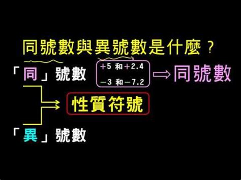 同號數是什麼|同號數